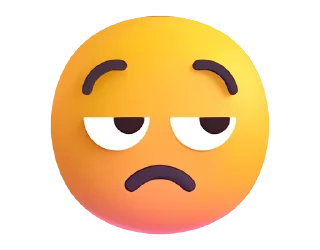 Telegram sticker 😒 Fluent Emoji #2 @HiSticker