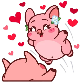 Telegram sticker 🪂 Все стикеры в @Pig_and_friends  "Pig Valera" (@Mari_Deinos )