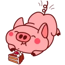 Telegram sticker ☺️ Все стикеры в @Pig_and_friends  "Pig Valera" (@Mari_Deinos )