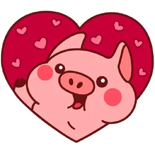 Telegram sticker 😍 Все стикеры в @Pig_and_friends  "Pig Valera" (@Mari_Deinos )