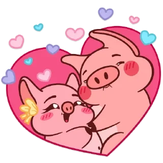 Telegram sticker 🩷 Все стикеры в @Pig_and_friends  "Pig Valera" (@Mari_Deinos )