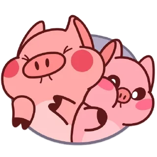 Telegram sticker 🕳 Все стикеры в @Pig_and_friends  "Pig Valera" (@Mari_Deinos )