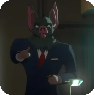 Telegram sticker 🦇 Sonar from Dispatch/ for bro