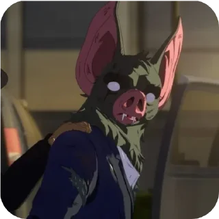 Telegram sticker 🦇 Sonar from Dispatch/ for bro