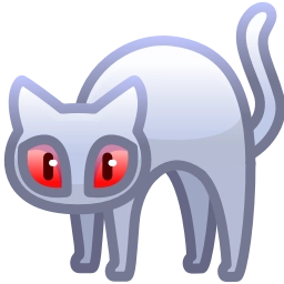 Telegram sticker 🐈‍⬛ Scared Cat by @GiftChanges