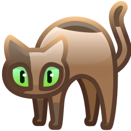 Telegram sticker 🐈‍⬛ Scared Cat by @GiftChanges