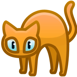 Telegram sticker 🐈‍⬛ Scared Cat by @GiftChanges