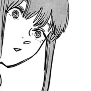 Телеграм стикер 😟 Makima from @somewherechannel