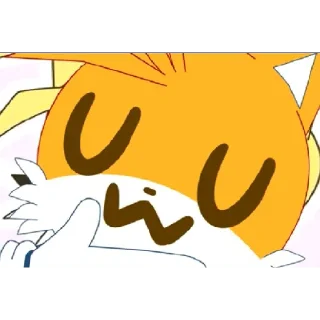 Sticker 😏 Tails the fox