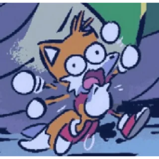 Video sticker 😨 Tails the fox
