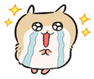 Telegram sticker 🐹         ꒰  ྀི◞ ◟ ꒱  @mewsticks  ܀ ⊹ ˚