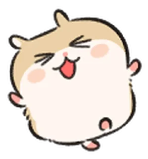 Telegram sticker 🐹         ꒰  ྀི◞ ◟ ꒱  @mewsticks  ܀ ⊹ ˚
