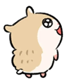 Telegram sticker 🐹         ꒰  ྀི◞ ◟ ꒱  @mewsticks  ܀ ⊹ ˚
