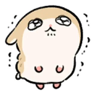 Telegram sticker 🐹         ꒰  ྀི◞ ◟ ꒱  @mewsticks  ܀ ⊹ ˚