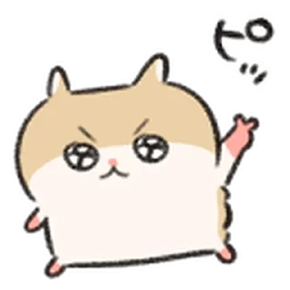 Telegram sticker 🐹         ꒰  ྀི◞ ◟ ꒱  @mewsticks  ܀ ⊹ ˚
