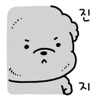 Video sticker ⭐ 뭉치는 푸들푸들 뭉치 @manbull_sticker_bot