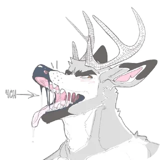 Telegram sticker 🍗 Basic Kobin by @CeruDraws