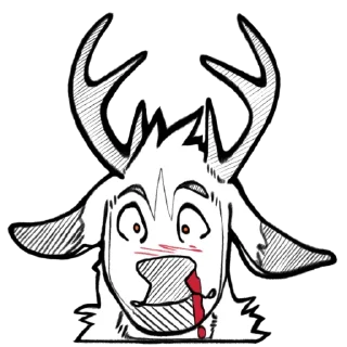 Sticker 😳 Basic Kobin by @CeruDraws