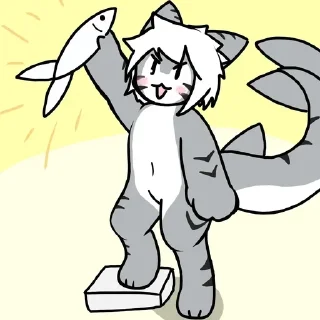 Telegram sticker 🌟 tiger shark 2