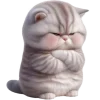 Sticker 😒 Полосатый котёнок 2 @Nyasticks