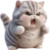 Sticker 😤 Полосатый котёнок 2 @Nyasticks