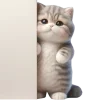 Sticker 👀 Полосатый котёнок 2 @Nyasticks