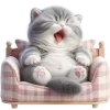 Sticker 🥱 Полосатый котёнок 2 @Nyasticks