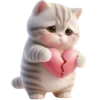 Sticker 💔 Полосатый котёнок 2 @Nyasticks