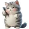 Sticker 📱 Полосатый котёнок 2 @Nyasticks