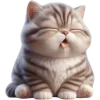 Sticker 😖 Полосатый котёнок 2 @Nyasticks