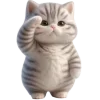 Sticker 🫡 Полосатый котёнок 2 @Nyasticks