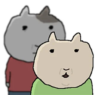 Telegram sticker ⭐ 빈티지 고양이 5 @moe_sticker_bot