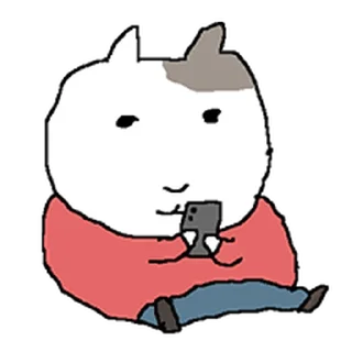 Telegram sticker ⭐ 빈티지 고양이 5 @moe_sticker_bot