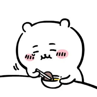 Telegram sticker 💬 먼작귀~먼가작고귀여운녀석~(치이카와) By @KakaoEmoticon