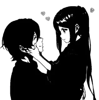 Telegram sticker 🖤 cute pictures ♡  @anime_sticks :: @fStikBot