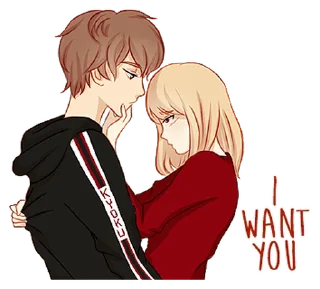 Telegram sticker ⭐ Lovey Dovey @AnimeLibrary_Stickers