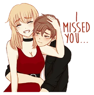 Telegram sticker ⭐ Lovey Dovey @AnimeLibrary_Stickers