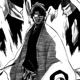 Telegram sticker 🕸 神҉ Aizen manga 1 @Its_silence