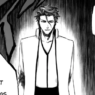 Telegram sticker 🕸 神҉ Aizen manga 1 @Its_silence