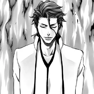 Telegram sticker 🕸 神҉ Aizen manga 1 @Its_silence