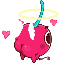 Telegram sticker ❤️ Cherry CTO @HotCherryTG