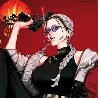 Telegram stiker 🌟 𝐊 🟣 @TwinCurl