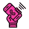 Sticker 😀 Pink Emoji