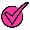 Sticker 😀 Pink Emoji