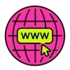 Sticker 😀 Pink Emoji