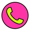 Sticker 😀 Pink Emoji