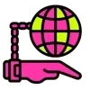 Sticker 😀 Pink Emoji