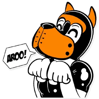 Video sticker 🐺 Rubber TheNibbles - Orange Edition