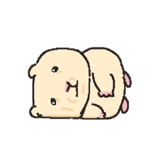 Telegram sticker ⭐ 우당탕탕 햄쓱이 @moe_sticker_bot