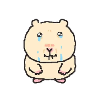 Telegram sticker ⭐ 우당탕탕 햄쓱이 @moe_sticker_bot